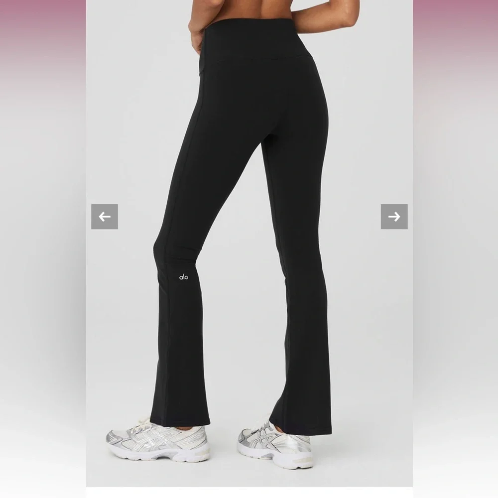 ALO Yoga Airbrush High-Waist 7/8 Bootcut Legging Black Size XS NWT